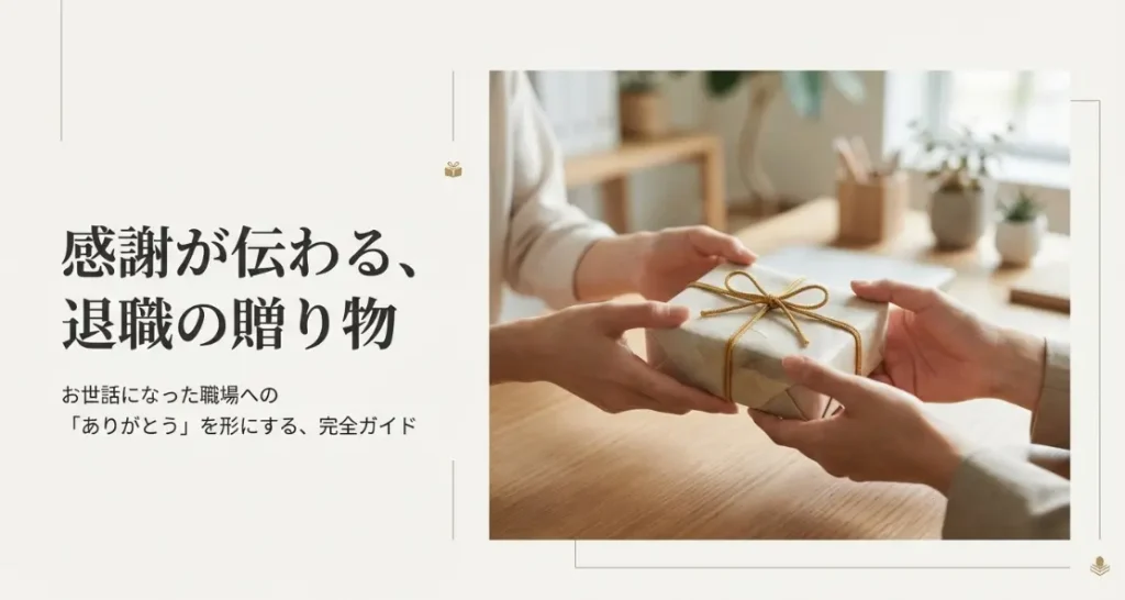 感謝が伝わる退職する側からのプレゼント
