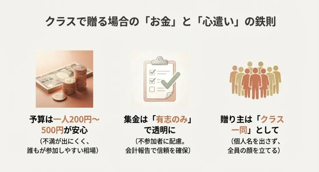 トラブルを避ける予算相場と有志での集金・会計管理