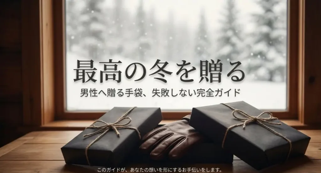男性へ送る手袋のプレゼント選びで失敗しない方法