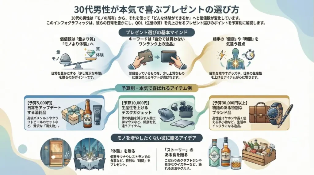 30代男性が本気で喜ぶプレゼントのまとめ
