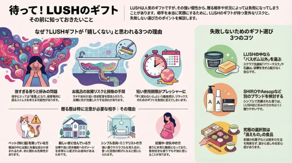 LUSHのプレゼント嬉しくない理由と喜ばれるコツ