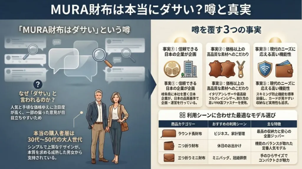 MURAの財布はダサい？本当の評判