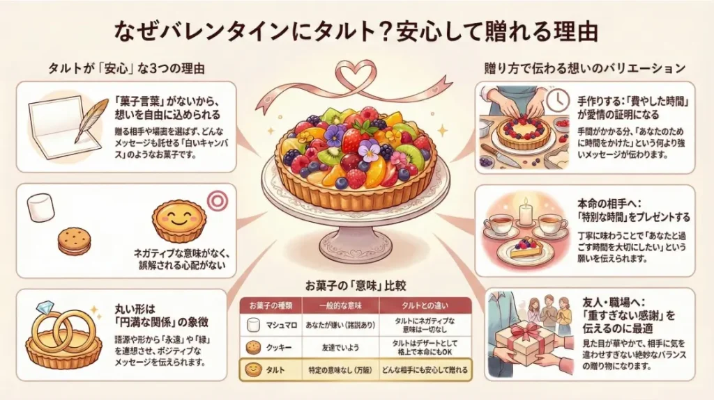 バレンタインのタルトの意味は？本命や手作りに込める想いを解説