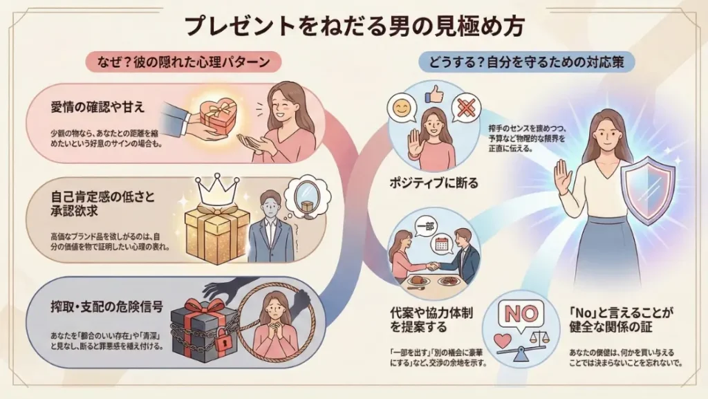 プレゼントをねだる男の見極め方