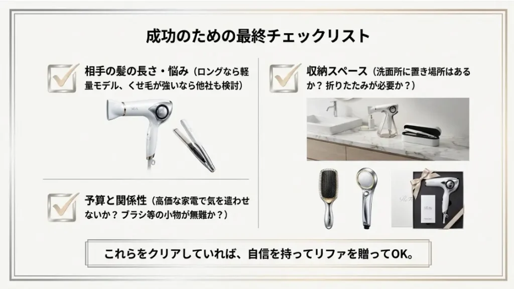 リファギフトを成功させる最終チェック