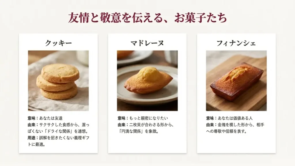 マドレーヌやフィナンシェに込められた親愛の情