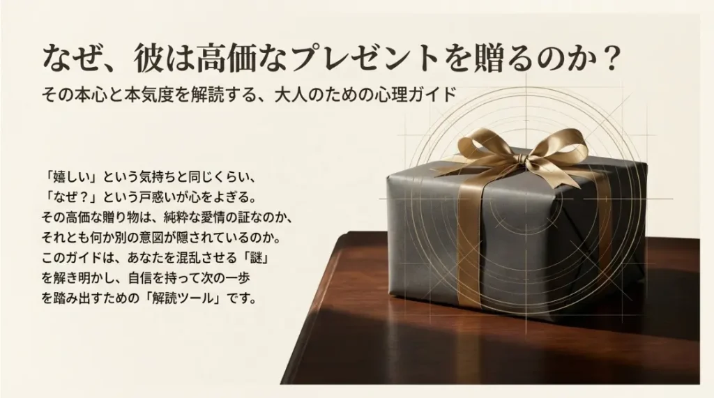 高価なプレゼントを贈る男の本音