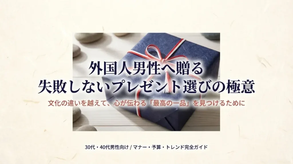 外国人男性へ贈るプレゼント選び