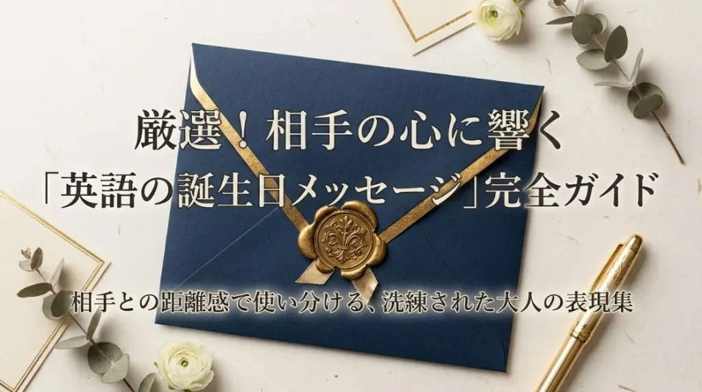 相手の心に響く英語の誕生日メッセージ