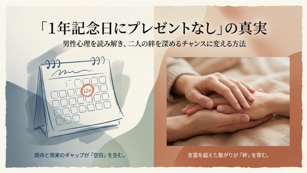 1年記念日にプレゼント無しの真実