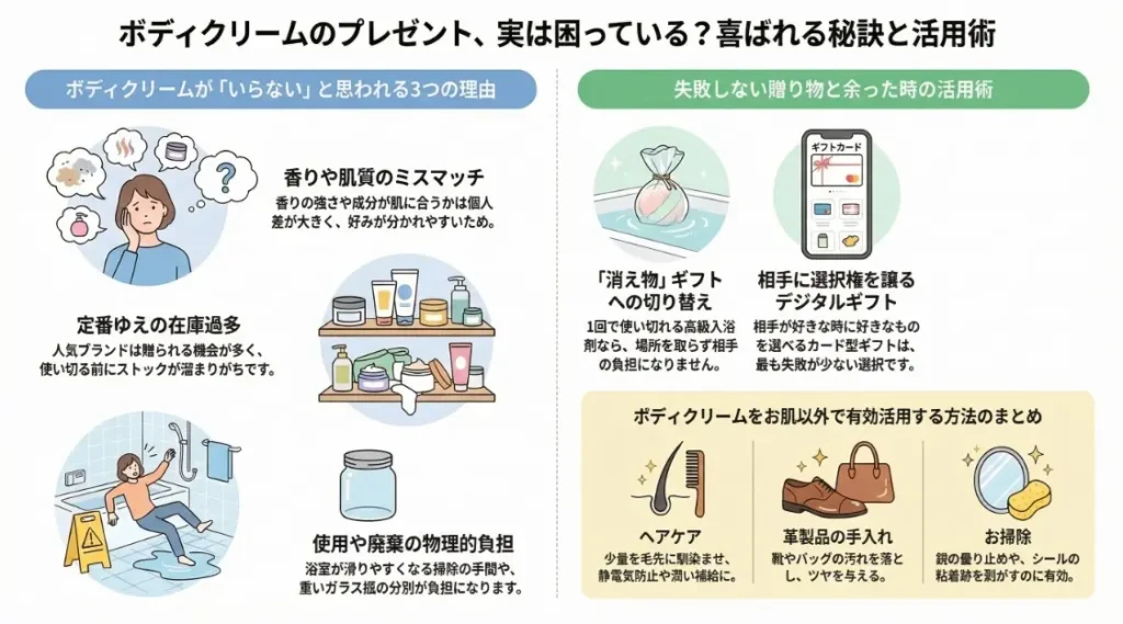 ボディクリームのプレゼント実は困っている？