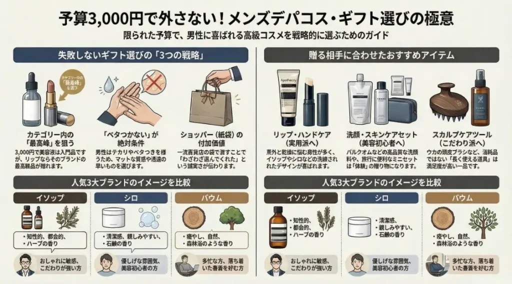 予算3000円で外さないメンズのデパコスギフト選びの正解