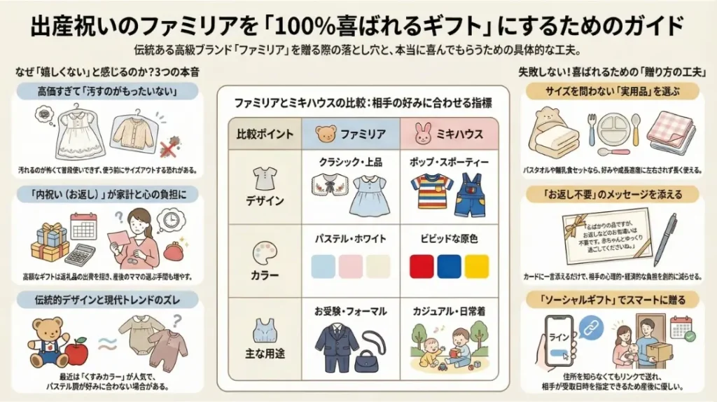 出産祝いのファミリアを喜ばれるギフトにするためのガイド