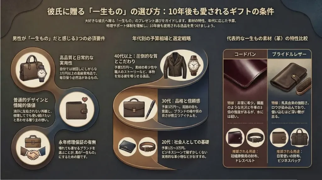 彼氏に贈る一生もののプレゼントの選び方