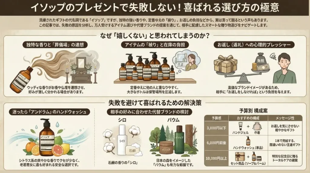 イソップのプレゼントで失敗しない喜ばれる選び方の極意