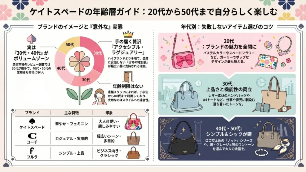 ケイトスペードの年齢層ガイド