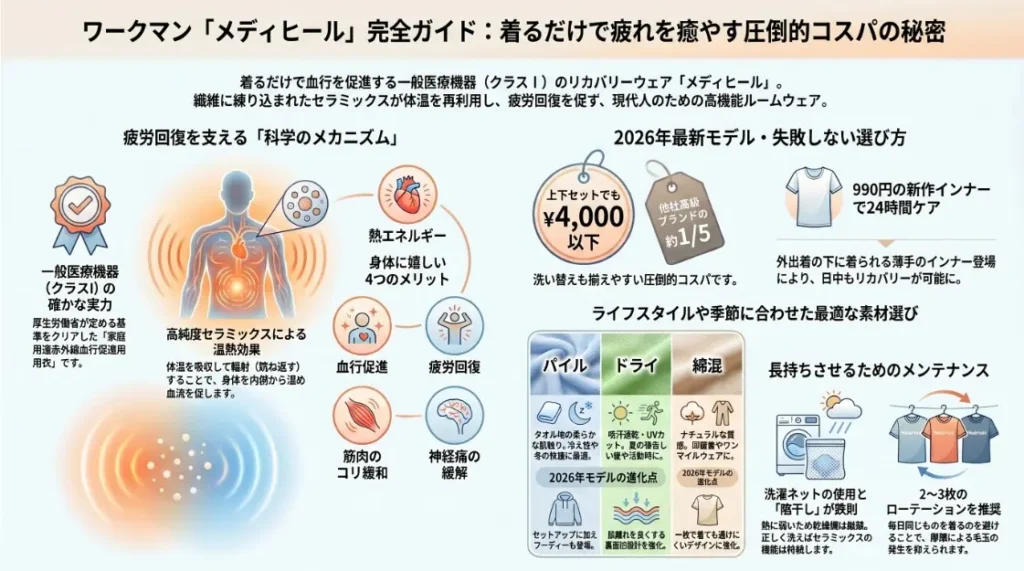 ワークマン「メディヒール」完全ガイド