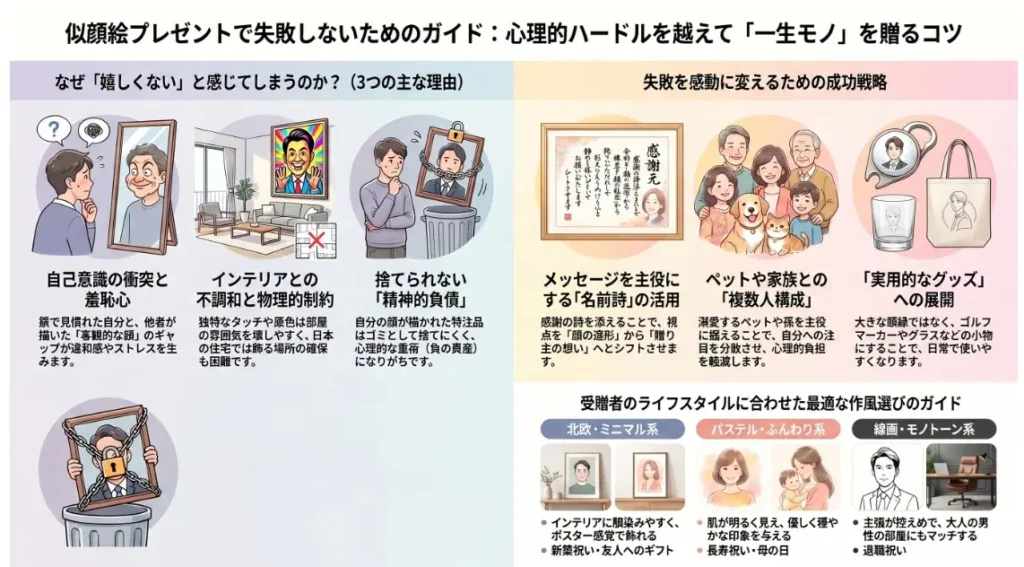 似顔絵プレゼントで失敗しないためのガイド