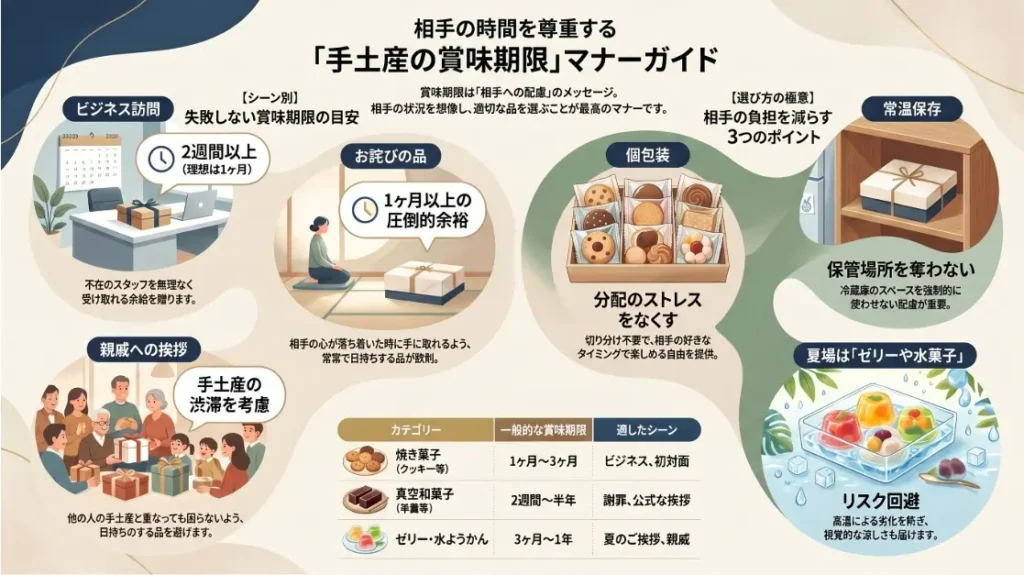 手土産の賞味期限とマナー
