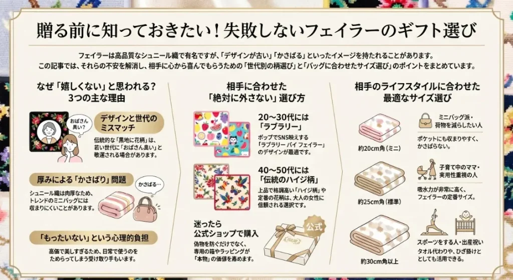 贈る前に知っておきたい失敗しないフェイラーのギフト選び