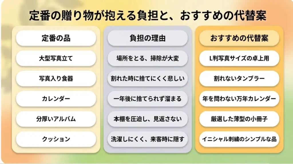 定番の贈り物が抱える負担と代わりになる品のおすすめ