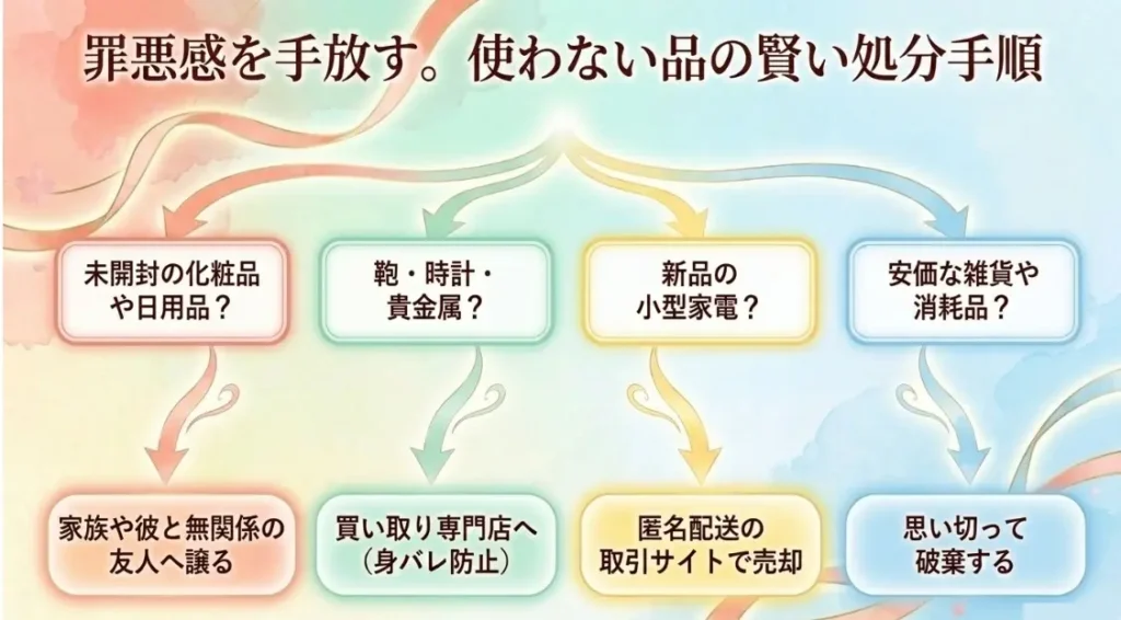 罪悪感を手放す使わない品の賢い処分手順