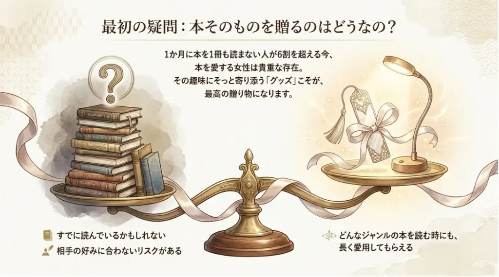 本そのものを贈るのはどうなのか