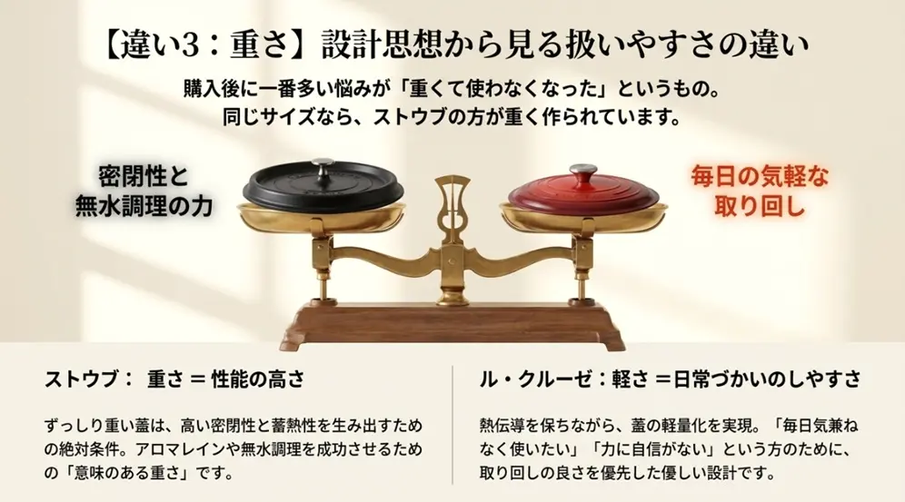 設計思想から見る扱いやすさの違い