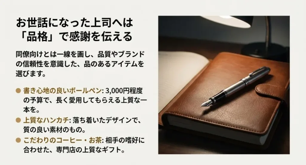 お世話になった上司へ感謝を伝える贈り物