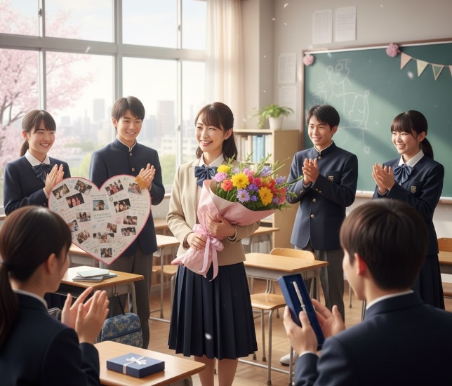 中学の卒業式は先生へプレゼントで感謝を伝えよう