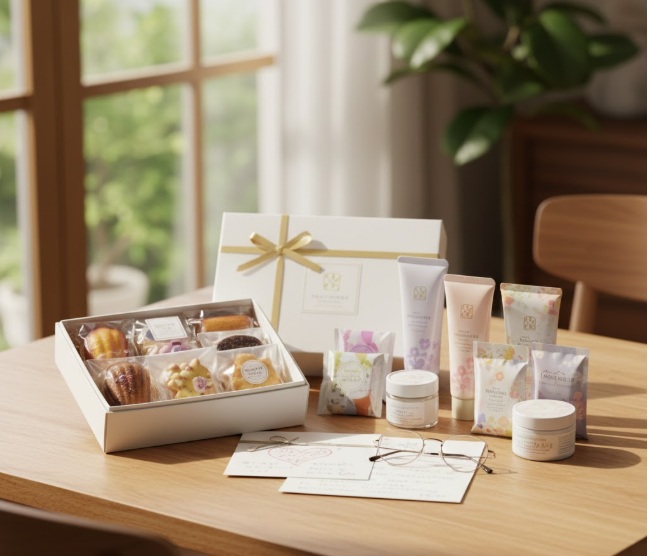 消耗品のお菓子やハンドクリームも人気の品