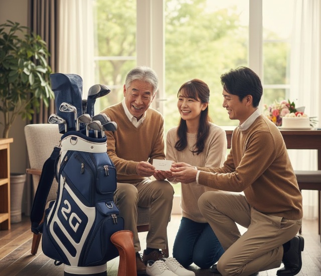 父や義父への退職祝いは高級なゴルフ小物