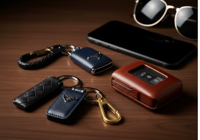 邪魔にならないキーリングのブランドメンズ小物