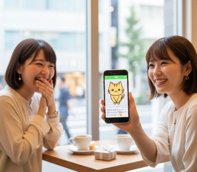 LINEスタンプを活用したカジュアルな伝え方