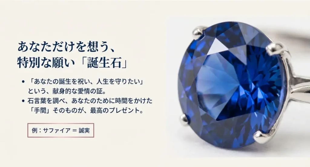 誕生石をあしらったお守りとしての特別な願い