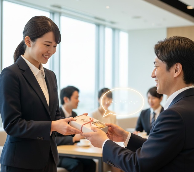 ほんの気持ちなどの言葉を添える効果