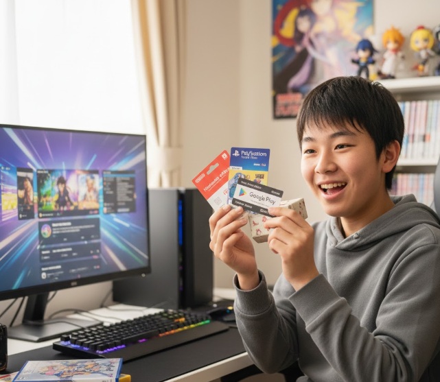 ゲームソフトや課金カードの需要