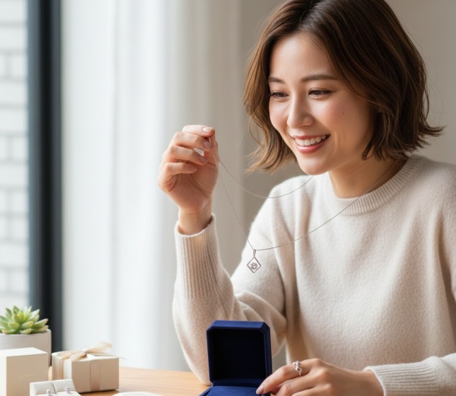 ネックレスなど身につけるアクセサリー