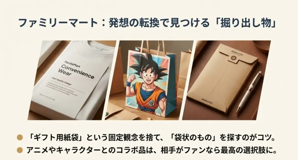 ファミリーマートでラッピング用品を探す方法