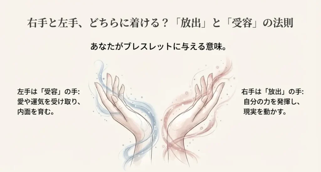 右手と左手で意味が違う？放出と受容の法則を徹底解説