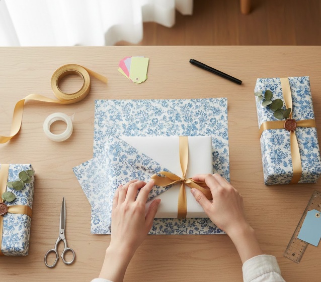 プレゼント包装のやり方基本