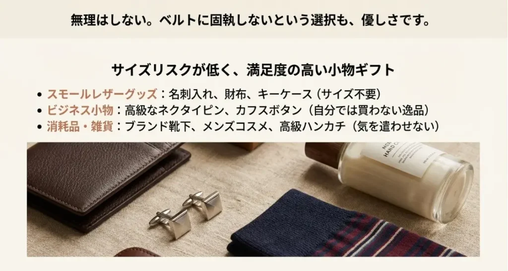 ベルトの代わりに選ぶべき満足度の高い小物ギフト