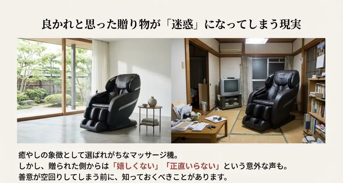 マッサージ機のプレゼントが嬉しくないと言われる理由