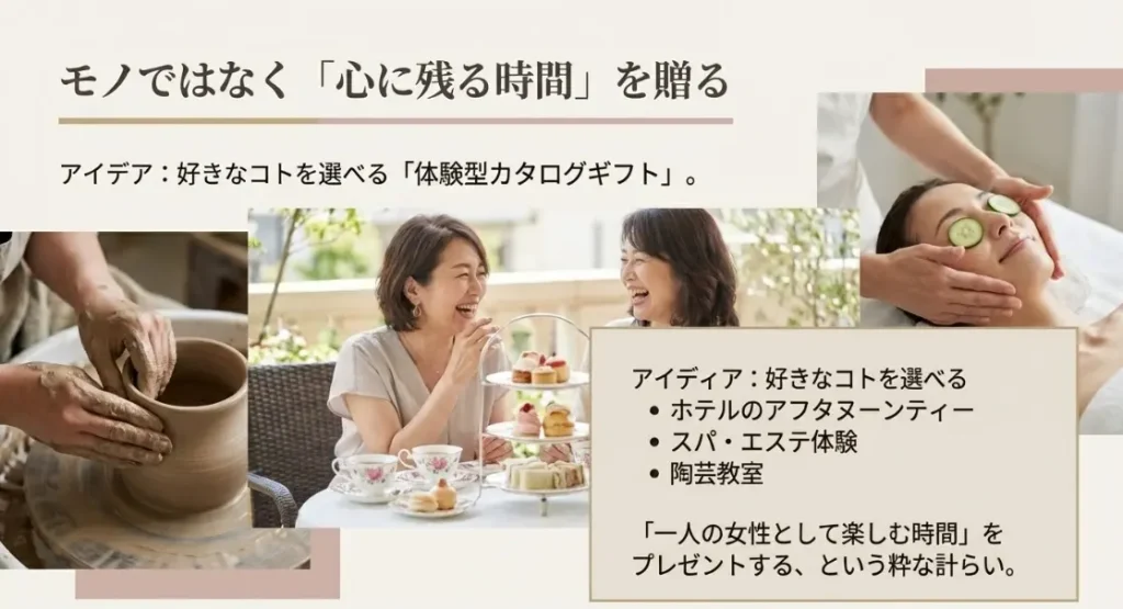 モノではなく心に残る時間を贈る