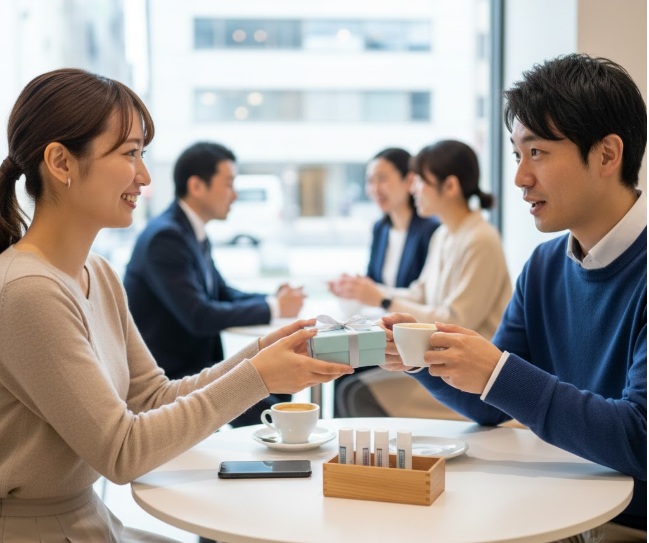 女性から男性リッププレゼントの実用的な意味と価値