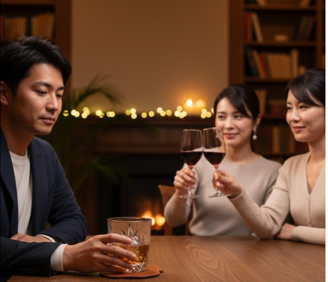 ロックグラスやワイングラスの象徴