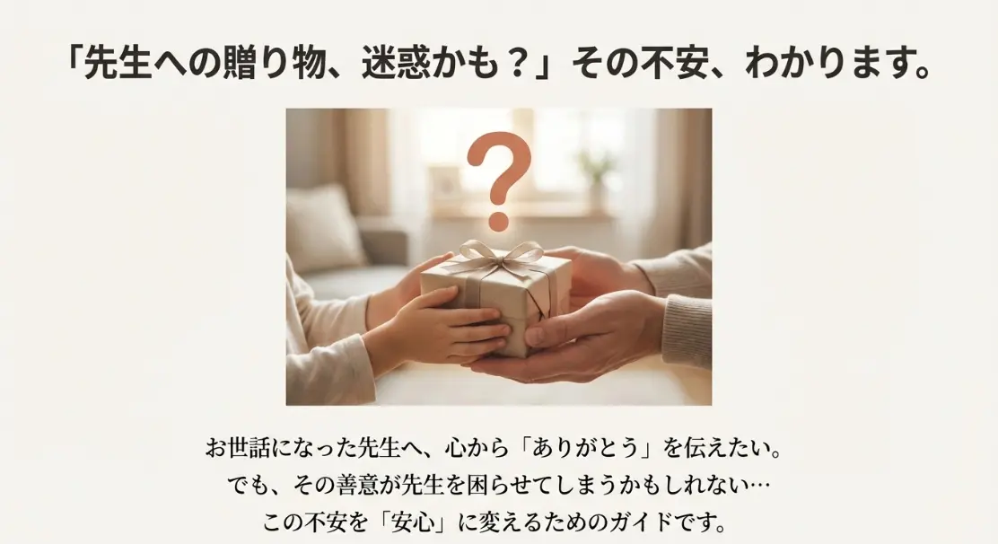 先生へのプレゼント・贈り物は迷惑？