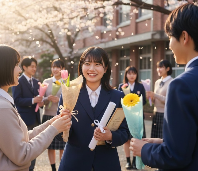 卒業に一輪の花をプレゼント！人気の理由と選び方