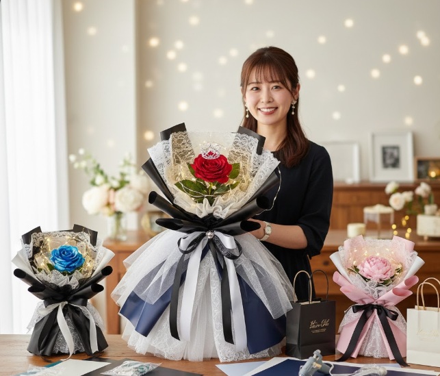 卒業の一輪の花プレゼントを豪華にする演出と手配
