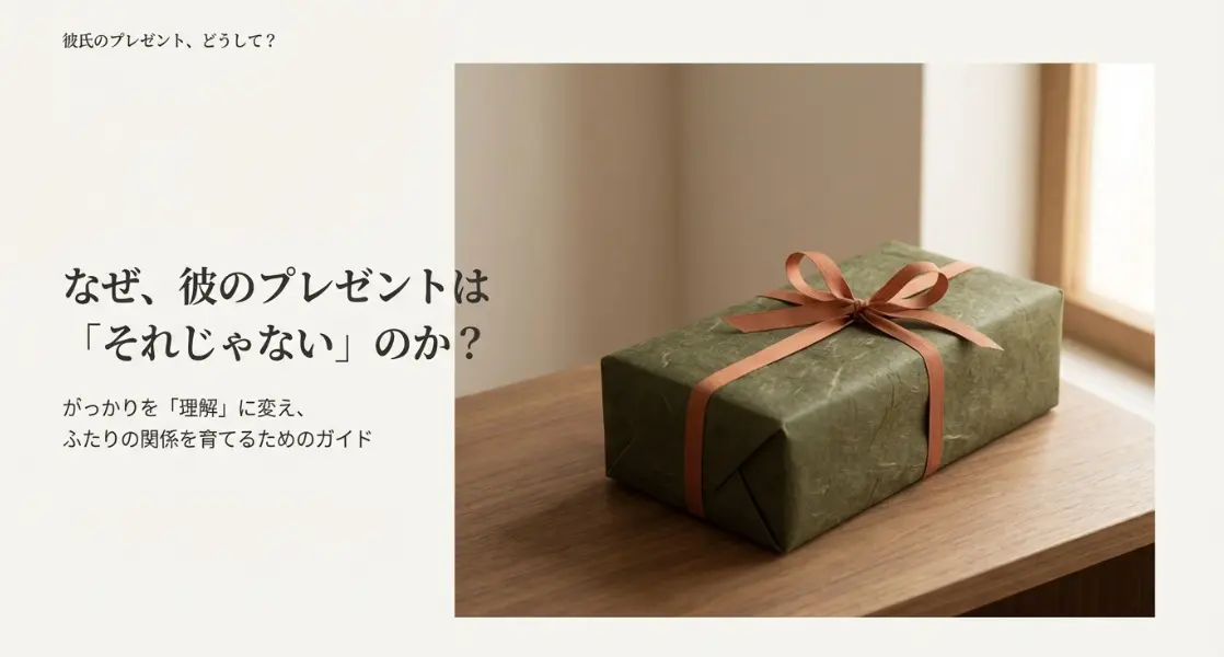 彼のプレゼントがセンスない